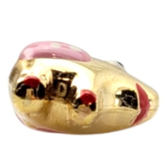 14K Yellow Gold Elephant Charm with Enamel Design #20319 - Picture 5 of 7